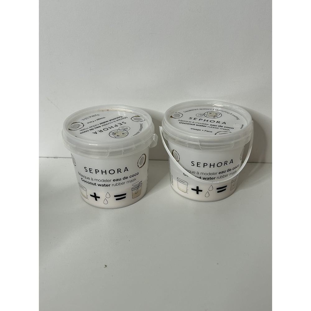 Sephora Coconut Water Rubber Mask Sealed Tub Skincare Lot of 2